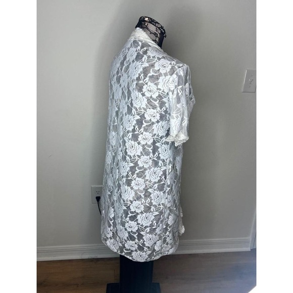 Vintage Floral Lace Cardigan Size S-L - Picture 4 of 5
